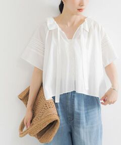 URBAN RESEARCH / アーバンリサーチ シャツ・ブラウス | ハーフスリーブフリルカラーブラウス