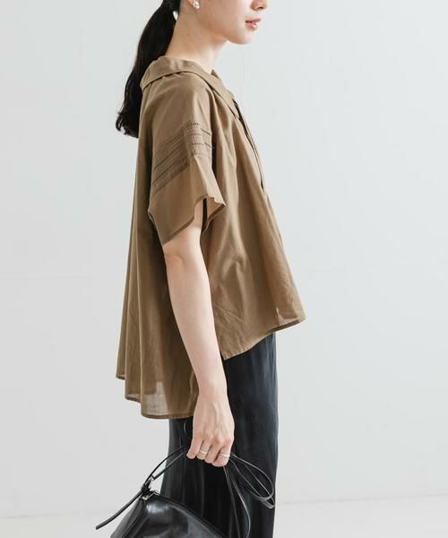 URBAN RESEARCH / アーバンリサーチ シャツ・ブラウス | ハーフスリーブフリルカラーブラウス | 詳細4