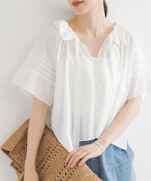 URBAN RESEARCH / アーバンリサーチ シャツ・ブラウス | ハーフスリーブフリルカラーブラウス | 詳細10