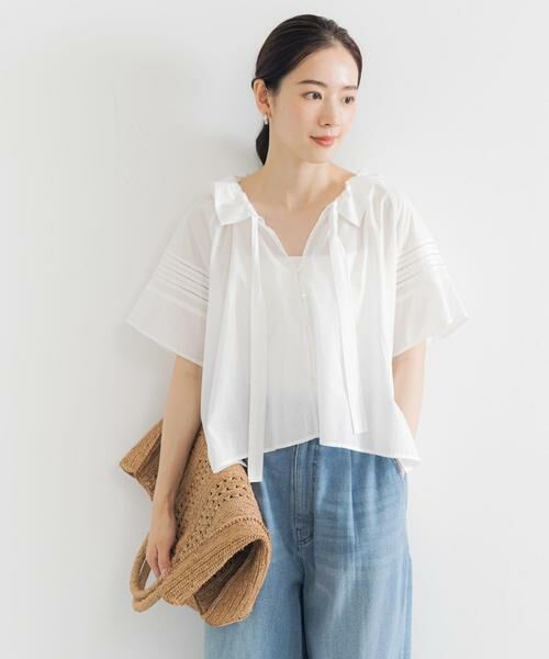 URBAN RESEARCH / アーバンリサーチ シャツ・ブラウス | ハーフスリーブフリルカラーブラウス | 詳細14