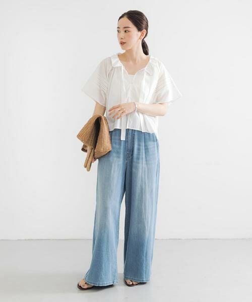 URBAN RESEARCH / アーバンリサーチ シャツ・ブラウス | ハーフスリーブフリルカラーブラウス | 詳細15