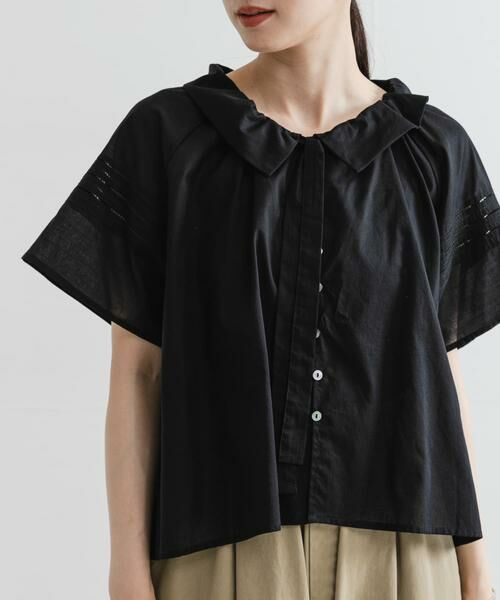 URBAN RESEARCH / アーバンリサーチ シャツ・ブラウス | ハーフスリーブフリルカラーブラウス | 詳細24