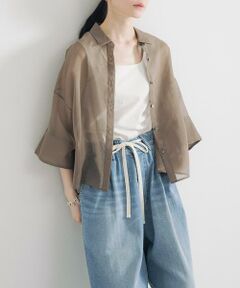 URBAN RESEARCH / アーバンリサーチ シャツ・ブラウス | シアーワイドスリーブ半袖シャツ