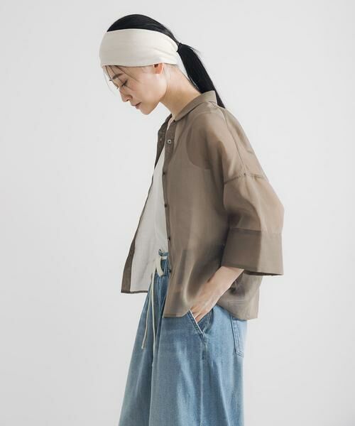 URBAN RESEARCH / アーバンリサーチ シャツ・ブラウス | シアーワイドスリーブ半袖シャツ | 詳細3