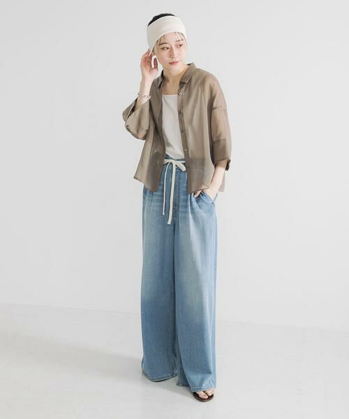 URBAN RESEARCH / アーバンリサーチ シャツ・ブラウス | シアーワイドスリーブ半袖シャツ | 詳細7