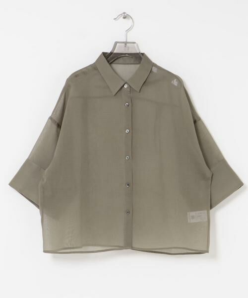 URBAN RESEARCH / アーバンリサーチ シャツ・ブラウス | シアーワイドスリーブ半袖シャツ | 詳細8
