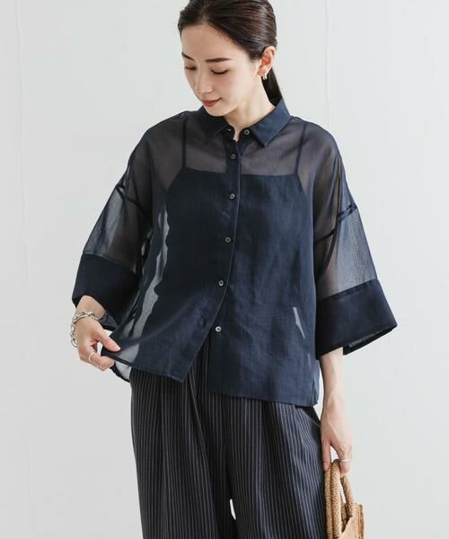 URBAN RESEARCH / アーバンリサーチ シャツ・ブラウス | シアーワイドスリーブ半袖シャツ | 詳細11