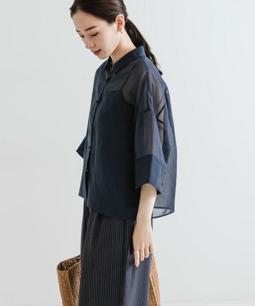 URBAN RESEARCH / アーバンリサーチ シャツ・ブラウス | シアーワイドスリーブ半袖シャツ | 詳細12