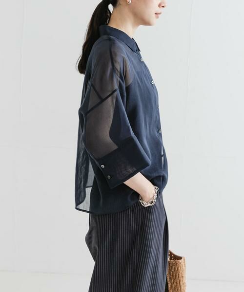 URBAN RESEARCH / アーバンリサーチ シャツ・ブラウス | シアーワイドスリーブ半袖シャツ | 詳細13