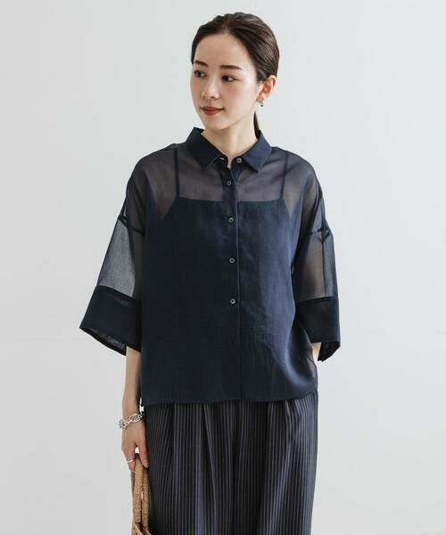 URBAN RESEARCH / アーバンリサーチ シャツ・ブラウス | シアーワイドスリーブ半袖シャツ | 詳細14