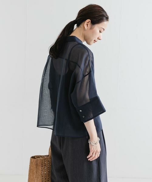 URBAN RESEARCH / アーバンリサーチ シャツ・ブラウス | シアーワイドスリーブ半袖シャツ | 詳細15