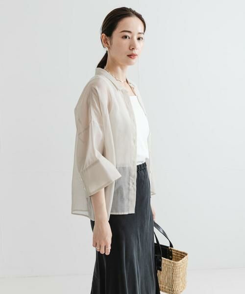 URBAN RESEARCH / アーバンリサーチ シャツ・ブラウス | シアーワイドスリーブ半袖シャツ | 詳細30