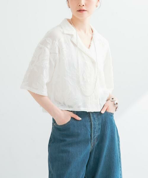 URBAN RESEARCH / アーバンリサーチ シャツ・ブラウス | カラミジャガードショートシャツ | 詳細2