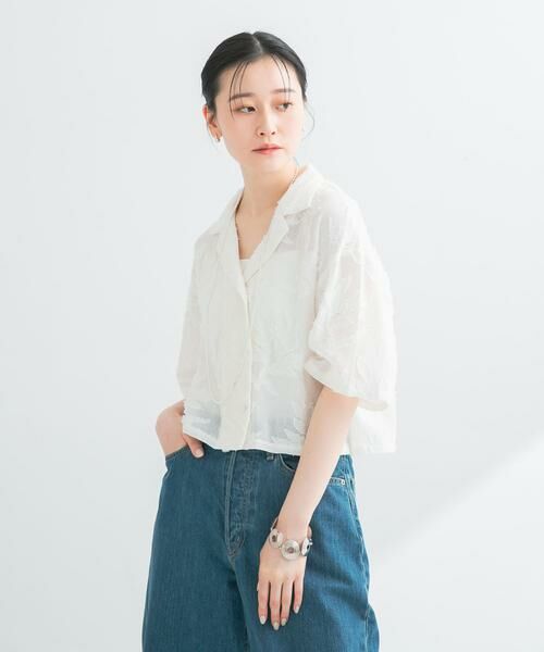 URBAN RESEARCH / アーバンリサーチ シャツ・ブラウス | カラミジャガードショートシャツ | 詳細5