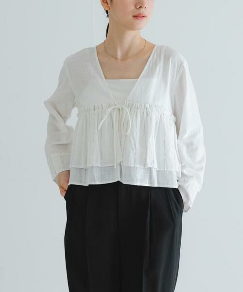 URBAN RESEARCH / アーバンリサーチ シャツ・ブラウス | スパンコール刺繍ブラウス | 詳細2