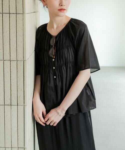 URBAN RESEARCH / アーバンリサーチ シャツ・ブラウス | コットンボイルシャーリングブラウス | 詳細23