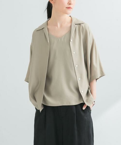 URBAN RESEARCH / アーバンリサーチ シャツ・ブラウス | 『接触冷感』キュプラオープンカラーシャツ | 詳細2