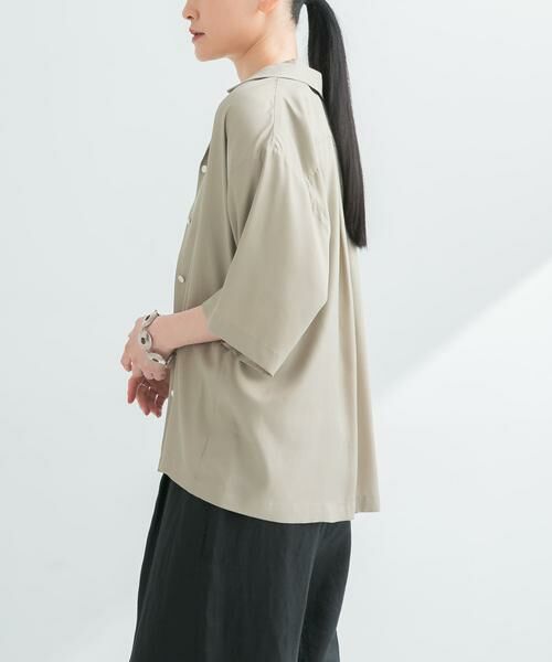 URBAN RESEARCH / アーバンリサーチ シャツ・ブラウス | 『接触冷感』キュプラオープンカラーシャツ | 詳細3