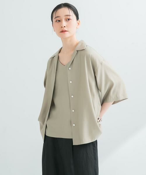 URBAN RESEARCH / アーバンリサーチ シャツ・ブラウス | 『接触冷感』キュプラオープンカラーシャツ | 詳細4