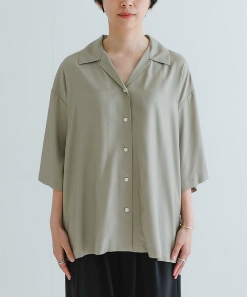 URBAN RESEARCH / アーバンリサーチ シャツ・ブラウス | 『接触冷感』キュプラオープンカラーシャツ | 詳細8