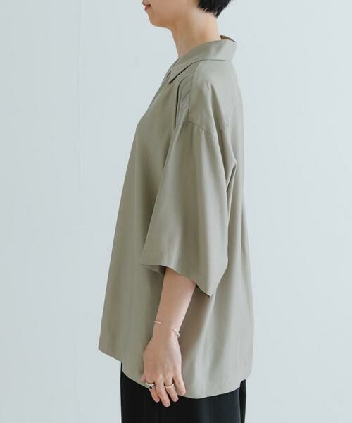 URBAN RESEARCH / アーバンリサーチ シャツ・ブラウス | 『接触冷感』キュプラオープンカラーシャツ | 詳細9