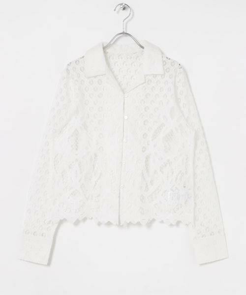 URBAN RESEARCH / アーバンリサーチ シャツ・ブラウス | インドレースオープンカラーシャツ | 詳細8