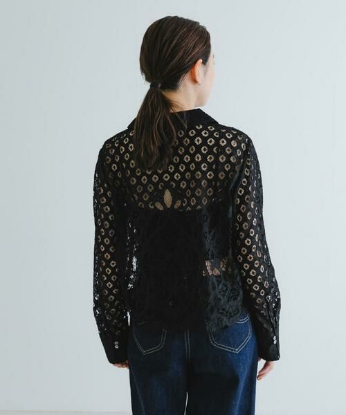 URBAN RESEARCH / アーバンリサーチ シャツ・ブラウス | インドレースオープンカラーシャツ | 詳細19
