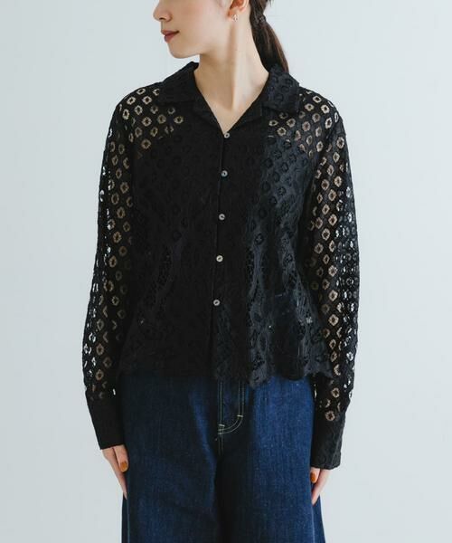 URBAN RESEARCH / アーバンリサーチ シャツ・ブラウス | インドレースオープンカラーシャツ | 詳細21
