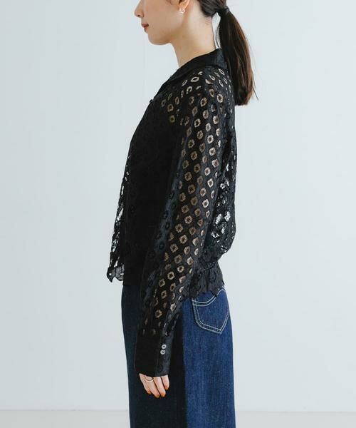 URBAN RESEARCH / アーバンリサーチ シャツ・ブラウス | インドレースオープンカラーシャツ | 詳細22