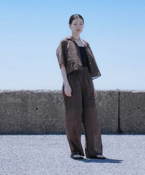 URBAN RESEARCH / アーバンリサーチ シャツ・ブラウス | new basic　オーガンジードットオープンカラーシャツ | 詳細3