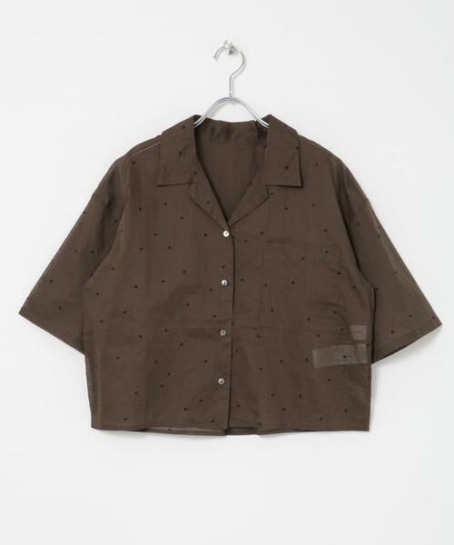 URBAN RESEARCH / アーバンリサーチ シャツ・ブラウス | new basic　オーガンジードットオープンカラーシャツ | 詳細4