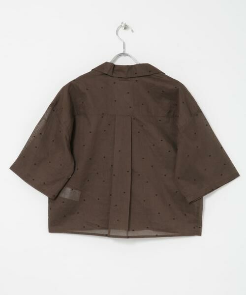 URBAN RESEARCH / アーバンリサーチ シャツ・ブラウス | new basic　オーガンジードットオープンカラーシャツ | 詳細6