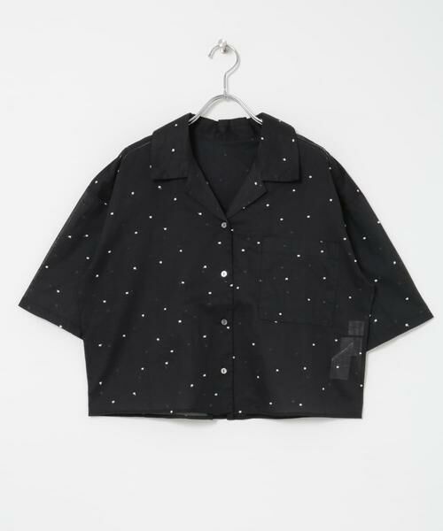 URBAN RESEARCH / アーバンリサーチ シャツ・ブラウス | new basic　オーガンジードットオープンカラーシャツ | 詳細15