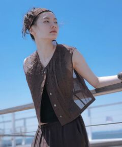 URBAN RESEARCH / アーバンリサーチ ベスト | new basic　オーガンジードットピンタックベスト