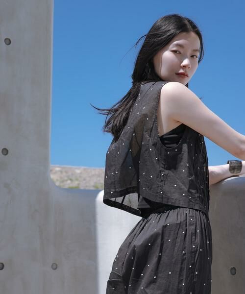 URBAN RESEARCH / アーバンリサーチ ベスト | new basic　オーガンジードットピンタックベスト | 詳細10