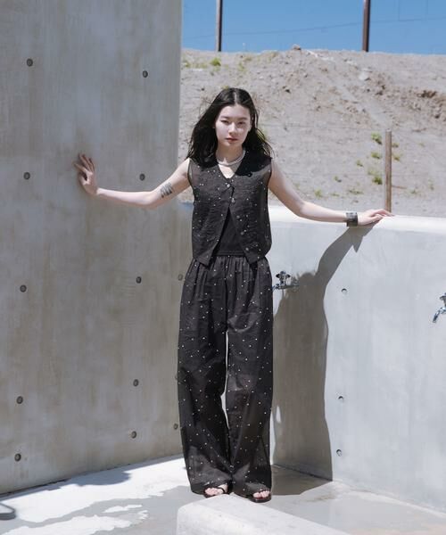 URBAN RESEARCH / アーバンリサーチ ベスト | new basic　オーガンジードットピンタックベスト | 詳細11