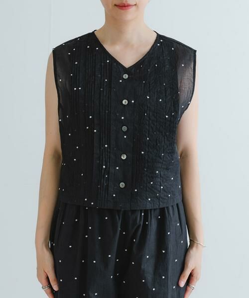 URBAN RESEARCH / アーバンリサーチ ベスト | new basic　オーガンジードットピンタックベスト | 詳細12