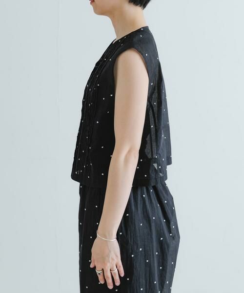 URBAN RESEARCH / アーバンリサーチ ベスト | new basic　オーガンジードットピンタックベスト | 詳細13