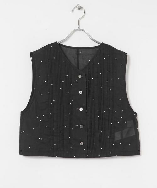 URBAN RESEARCH / アーバンリサーチ ベスト | new basic　オーガンジードットピンタックベスト | 詳細15
