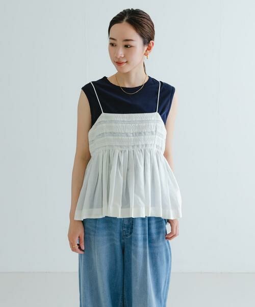 URBAN RESEARCH / アーバンリサーチ キャミソール・チューブトップ | レース切り替えキャミブラウス | 詳細4