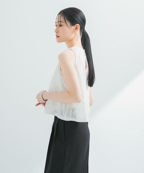 URBAN RESEARCH / アーバンリサーチ ベスト | パッチワークレーストップス | 詳細3