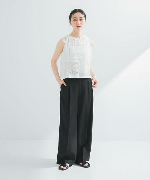 URBAN RESEARCH / アーバンリサーチ ベスト | パッチワークレーストップス | 詳細7