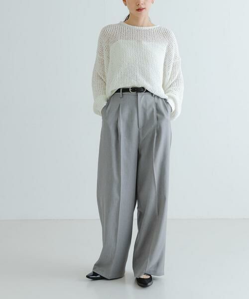 URBAN RESEARCH / アーバンリサーチ その他パンツ | 『UVカット/吸水速乾/イージーケア』『UR TECH DRYLUXE』ツイードワイドパンツ | 詳細5