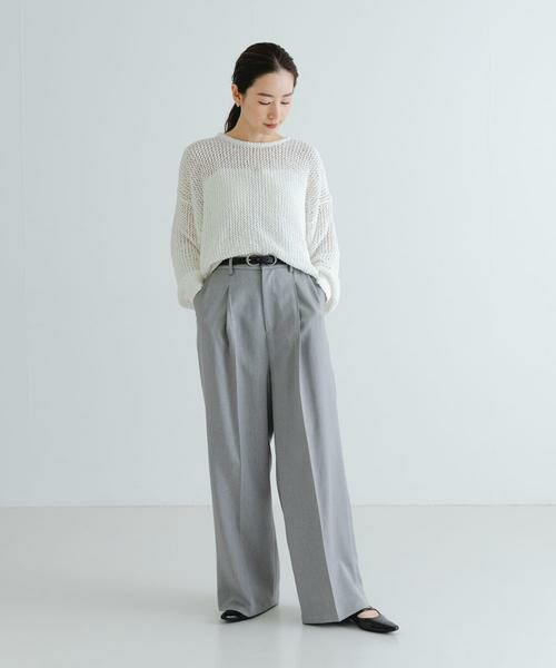 URBAN RESEARCH / アーバンリサーチ その他パンツ | 『UVカット/吸水速乾/イージーケア』『UR TECH DRYLUXE』ツイードワイドパンツ | 詳細6