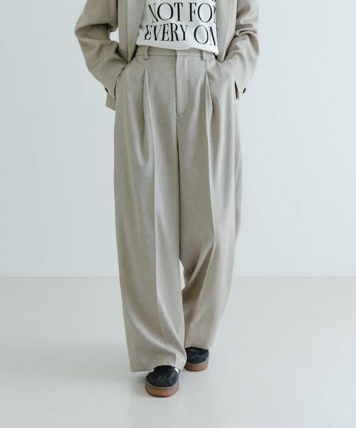 URBAN RESEARCH / アーバンリサーチ その他パンツ | 『UVカット/吸水速乾/イージーケア』『UR TECH DRYLUXE』ツイードワイドパンツ | 詳細18