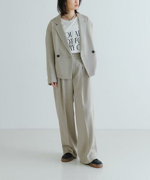 URBAN RESEARCH / アーバンリサーチ その他パンツ | 『UVカット/吸水速乾/イージーケア』『UR TECH DRYLUXE』ツイードワイドパンツ | 詳細19