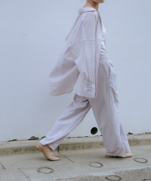 URBAN RESEARCH / アーバンリサーチ その他パンツ | new basic　インドコットンサッカーストライプパンツ | 詳細5