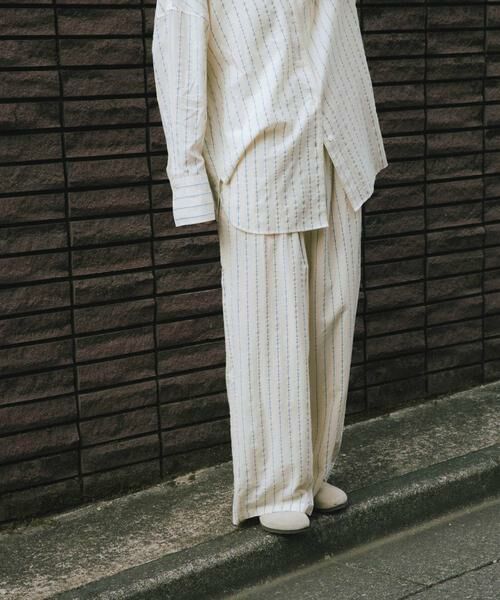 URBAN RESEARCH / アーバンリサーチ その他パンツ | new basic　インドコットンサッカーストライプパンツ | 詳細15