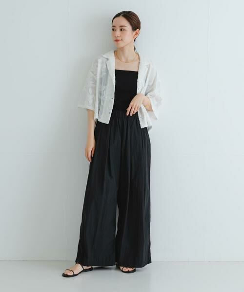 URBAN RESEARCH / アーバンリサーチ その他パンツ | 『撥水/UVカット/接触冷感/イージーケア』『UR TECH』ギャザーワイドパンツ | 詳細3