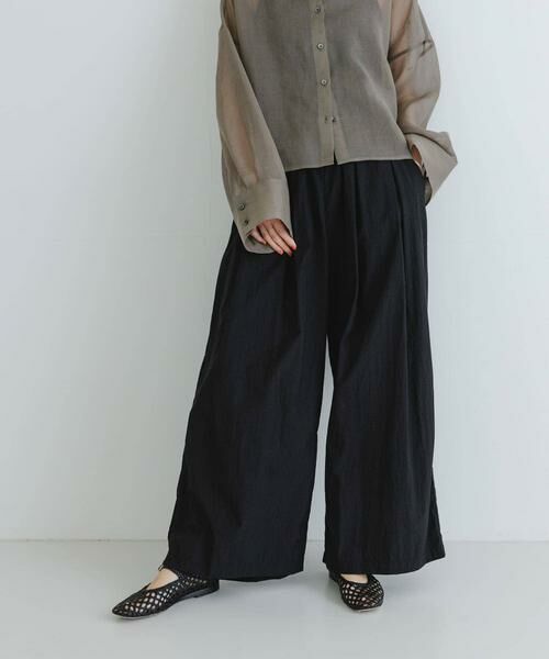 URBAN RESEARCH / アーバンリサーチ その他パンツ | 『撥水/UVカット/接触冷感/イージーケア』『UR TECH』ギャザーワイドパンツ | 詳細4